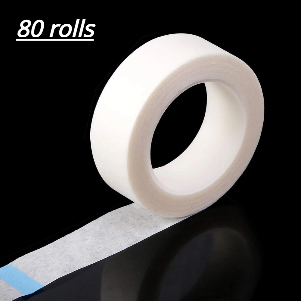 Tape Breathable Lash - 80 szt Przedłużanie rzęs Lint Oddychająca