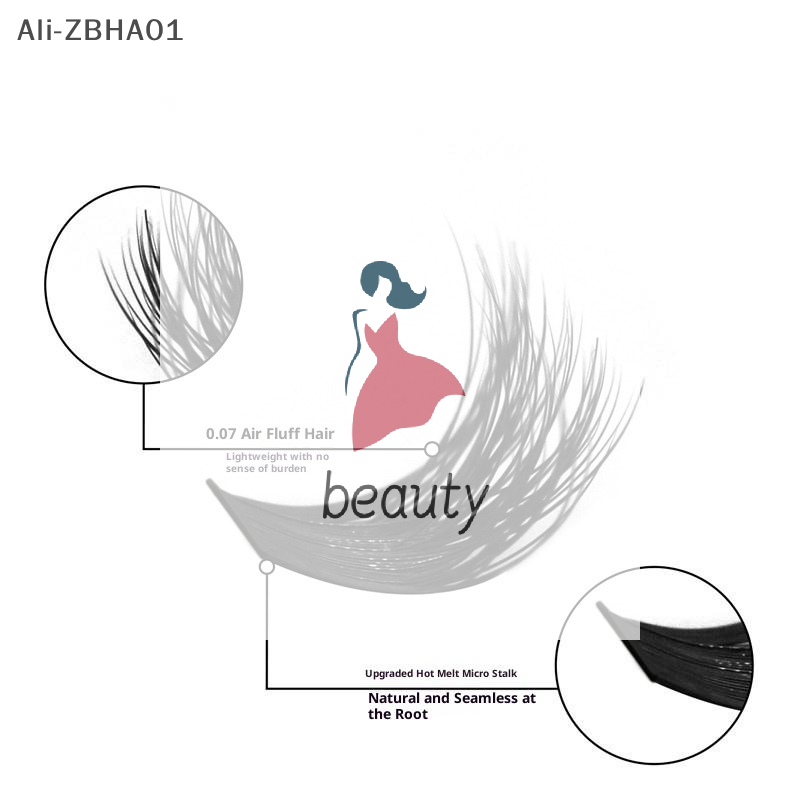 Eyelash Extension Volume - Sztuczne rzęsy 3D z imitacji norek,