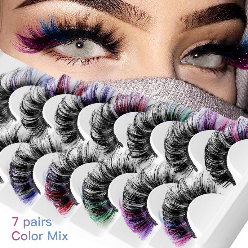 7 Par Kolorowych Sztucznych Rz – Eyelash Extension Volume recenzja i cena