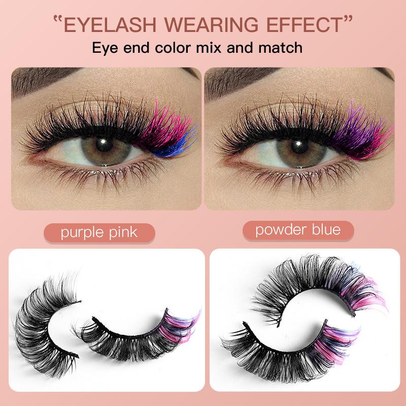 7 Par Kolorowych Sztucznych Rz – Eyelash Extension Volume recenzja i cena