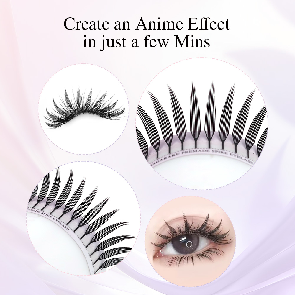 NAGARAKU Premade Spire Eyelash – Eyelash Extension Anime recenzja i cena