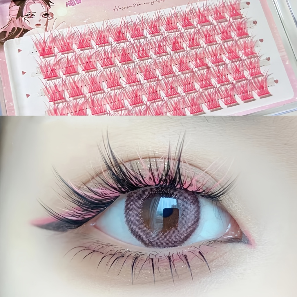 Mixiaohe Kolorowe Rzęsy 60 Kęp – Eyelash Extension Anime recenzja i cena